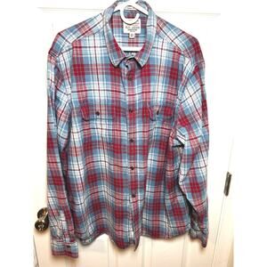 Lucky Size XXL Classic Fit Shirt Casual Men's Flannel Button Down